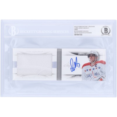 Alexander Ovechkin Washington Capitals Autographed 2013-14 Panini National Treasures Game-Worn Booklet #JB-OVI #/25 Beckett Fanatics Witnessed Authenticated Card