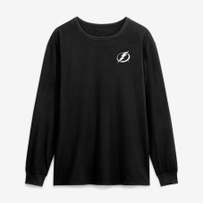 Футболка с длинным рукавом Tampa Bay Lightning Fanatics Black Game Футболка с длинным рукавом Tampa Bay Lightning Fanatics Black Game