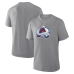 Colorado Avalanche Fanatics Heather Gray Elevated Tri-Blend T-Shirt