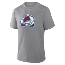 Colorado Avalanche Fanatics Heather Gray Elevated Tri-Blend T-Shirt