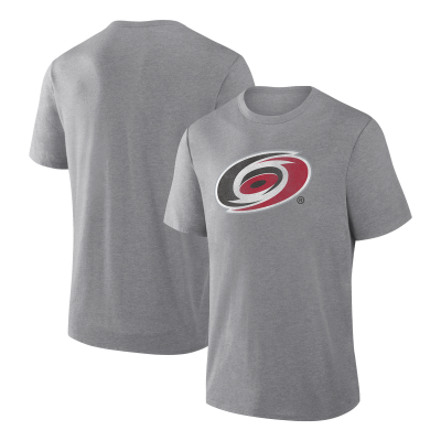 Футболка Carolina Hurricanes Fanatics Heather Gray Elevated Tri-Blend