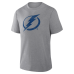 Футболка Tampa Bay Lightning Fanatics Heather Gray Elevated Tri-Blend