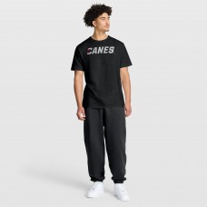 Футболка Carolina Hurricanes Fanatics Black Play Distressed Wordmark Stadium Slub