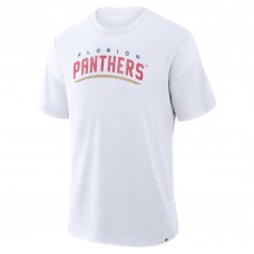 Футболка Florida Panthers Fanatics White Play Distressed Wordmark Stadium Slub