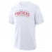 Футболка Florida Panthers Fanatics White Play Distressed Wordmark Stadium Slub