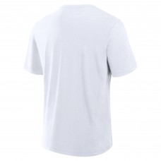 Футболка Florida Panthers Fanatics White Play Distressed Wordmark Stadium Slub