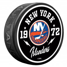 New York Islanders Bolt Hockey Puck