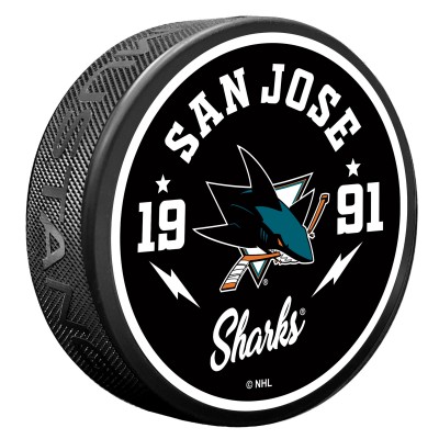 San Jose Sharks Bolt Hockey Puck