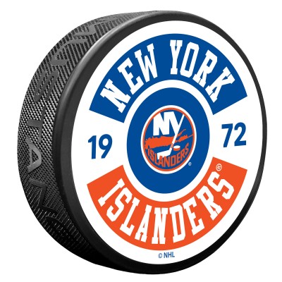 New York Islanders Cog Hockey Puck