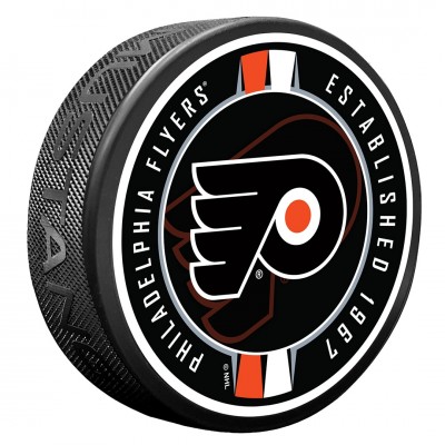 Philadelphia Flyers Ribbon Hockey Puck