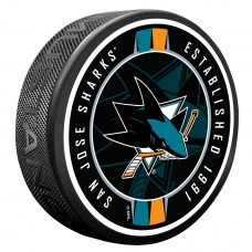 San Jose Sharks Ribbon Hockey Puck San Jose Sharks Ribbon Hockey Puck