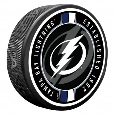 Tampa Bay Lightning Ribbon Hockey Puck Tampa Bay Lightning Ribbon Hockey Puck