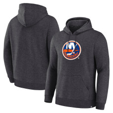 New York Islanders Fanatics Heather Charcoal Essential Hoodie