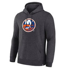 New York Islanders Fanatics Heather Charcoal Essential Hoodie