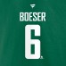 Vancouver Canucks Brock Boeser Fanatics Green Authentic Stack Name & Number T-Shirt