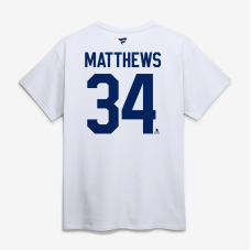 Футболка Auston Matthews Toronto Maple Leafs Fanatics Authentic Stack Name & Number - White