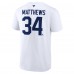 Футболка Toronto Maple Leafs Auston Matthews Fanatics White Authentic Stack Name & Number