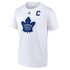 Футболка Auston Matthews Toronto Maple Leafs Fanatics Authentic Stack Name & Number - White