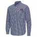 Columbus Blue Jackets Antigua Navy Ellis Tri-Blend Long Sleeve Button-Down Shirt