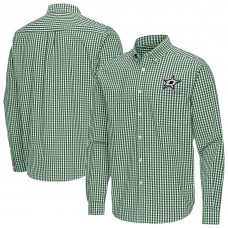 Dallas Stars Antigua Hunter Green Ellis Tri-Blend Long Sleeve Button-Down Shirt
