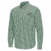 Dallas Stars Antigua Hunter Green Ellis Tri-Blend Long Sleeve Button-Down Shirt