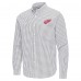 Detroit Red Wings Antigua Gray Ellis Tri-Blend Long Sleeve Button-Down Shirt