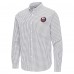 New York Islanders Antigua Gray Ellis Tri-Blend Long Sleeve Button-Down Shirt