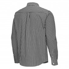 Los Angeles Kings Antigua Black Ellis Tri-Blend Long Sleeve Button-Down Shirt