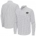 Los Angeles Kings Antigua Gray Ellis Tri-Blend Long Sleeve Button-Down Shirt