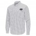 Los Angeles Kings Antigua Gray Ellis Tri-Blend Long Sleeve Button-Down Shirt