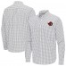Ottawa Senators Antigua Gray Ellis Tri-Blend Long Sleeve Button-Down Shirt