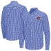 Montreal Canadiens Antigua Blue Ellis Tri-Blend Long Sleeve Button-Down Shirt