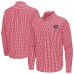 Montreal Canadiens Antigua Red Ellis Tri-Blend Long Sleeve Button-Down Shirt