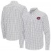 Montreal Canadiens Antigua Gray Ellis Tri-Blend Long Sleeve Button-Down Shirt