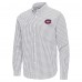 Montreal Canadiens Antigua Gray Ellis Tri-Blend Long Sleeve Button-Down Shirt