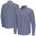 Nashville Predators Antigua Navy Ellis Tri-Blend Long Sleeve Button-Down Shirt
