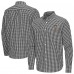 Nashville Predators Antigua Black Ellis Tri-Blend Long Sleeve Button-Down Shirt