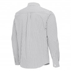 Nashville Predators Antigua Gray Ellis Tri-Blend Long Sleeve Button-Down Shirt