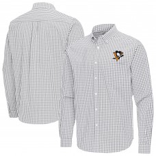 Рубашка Pittsburgh Penguins Antigua Gray Ellis Tri-Blend