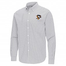Рубашка Pittsburgh Penguins Antigua Gray Ellis Tri-Blend