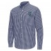 Seattle Kraken Antigua Deep Sea Blue Ellis Tri-Blend Long Sleeve Button-Down Shirt