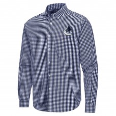 Vancouver Canucks Antigua Navy Ellis Tri-Blend Long Sleeve Button-Down Shirt