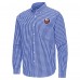 New York Islanders Antigua Royal Ellis Tri-Blend Long Sleeve Button-Down Shirt