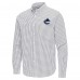 Vancouver Canucks Antigua Gray Ellis Tri-Blend Long Sleeve Button-Down Shirt