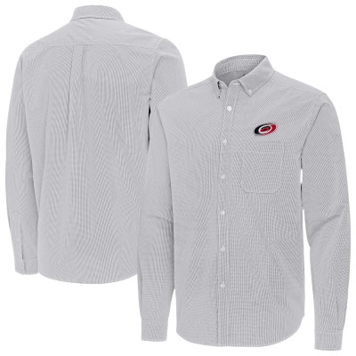 Рубашка Carolina Hurricanes Antigua Gray Porter Woven Tri-Blend