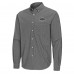 Los Angeles Kings Antigua Black Porter Woven Tri-Blend Long Sleeve Button-Down Shirt