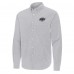 Los Angeles Kings Antigua Gray Porter Woven Tri-Blend Long Sleeve Button-Down Shirt