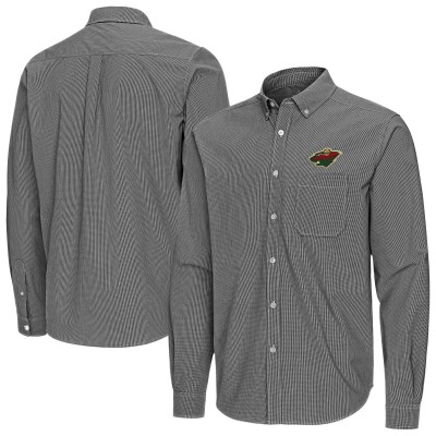 Рубашка Minnesota Wild Antigua Black Porter Woven Tri-Blend