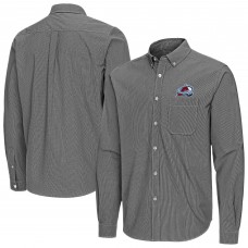 Рубашка Colorado Avalanche Antigua Black Porter Woven Tri-Blend