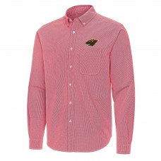 Рубашка Minnesota Wild Antigua Red Porter Woven Tri-Blend